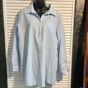 prodoh Casual Blue Checkered Button Down Shirt